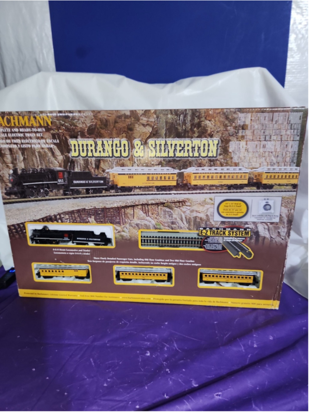 Bachmann D&S N Scale Electric Train Set E-Z Track